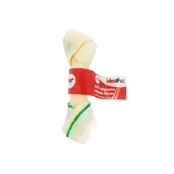 Skanėstas šunims galvijų odos mazgas, 16 cm (žalias)