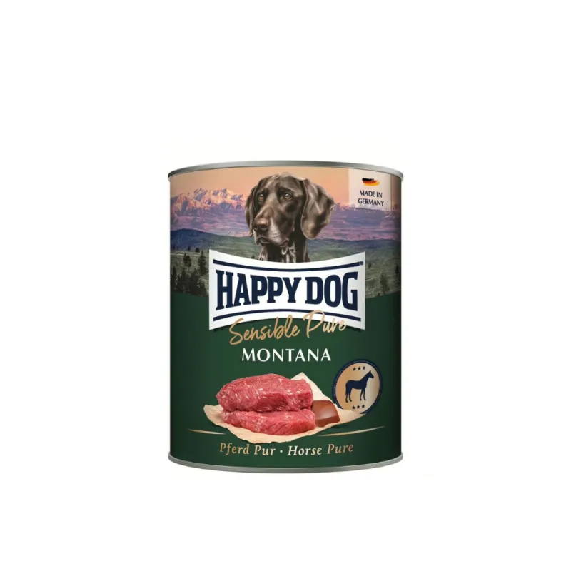 Happy Dog Sensible Pure Montana konservai šunims su arkliena, 800 g