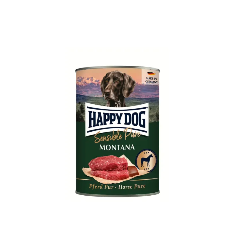Happy Dog Sensible Pure Montana konservai šunims su arkliena, 400 g