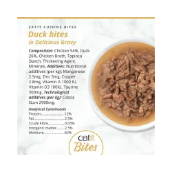Catit Cuisine Bites konservai katėms su antiena, 75 g