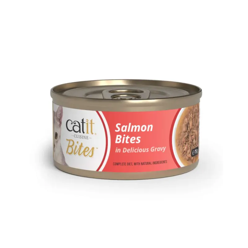 Catit Cuisine Bites konservai katėms su lašiša, 75 g