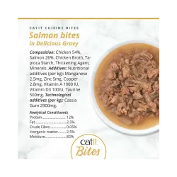 Catit Cuisine Bites konservai katėms su lašiša, 75 g
