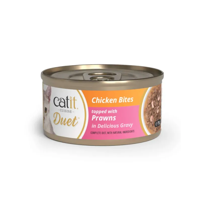Catit Cuisine Duet konservai katėms su vištiena ir krevetėmis, 75 g