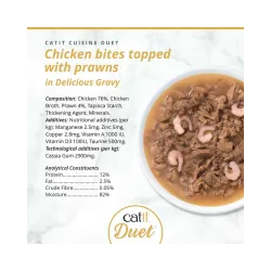 Catit Cuisine Duet konservai katėms su vištiena ir krevetėmis, 75 g