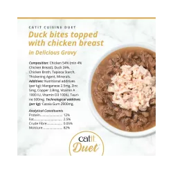 Catit Cuisine Duet konservai katėms su antiena ir vištiena, 75 g