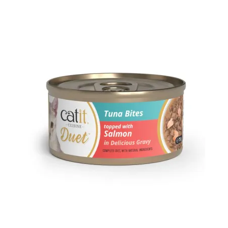 Catit Cuisine Duet konservai katėms su tunu ir lašiša, 75 g