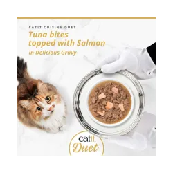 Catit Cuisine Duet konservai katėms su tunu ir lašiša, 75 g