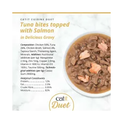 Catit Cuisine Duet konservai katėms su tunu ir lašiša, 75 g