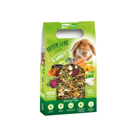 Nestor Premium Green Line pašaras triušiams 1500 ml (480 g)