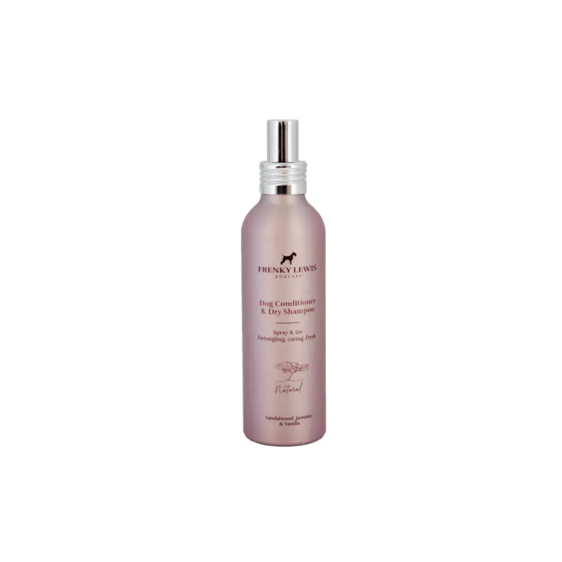 Sausas šampūnas - kondicionierius šunims Frenky Lewis Sandalwood, Jasmine, Vanilla, 150 ml