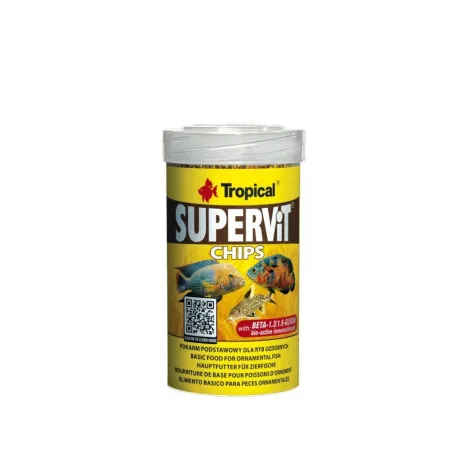 Tropical Supervit Chips pašaras akvariumo žuvims | AKVANAMAI
