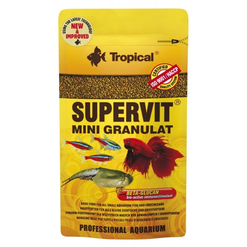 Tropical Supervit Mini Granulat pašaras smulkioms | AKVANAMAI
