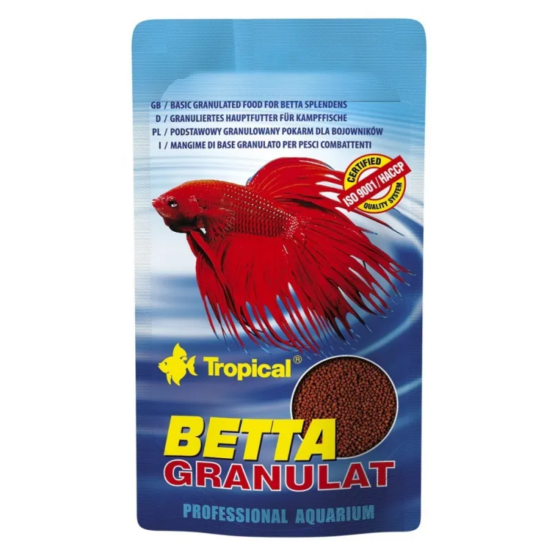 Tropical Betta Granulat pašaras betoms, 10 g | AKVANAMAI