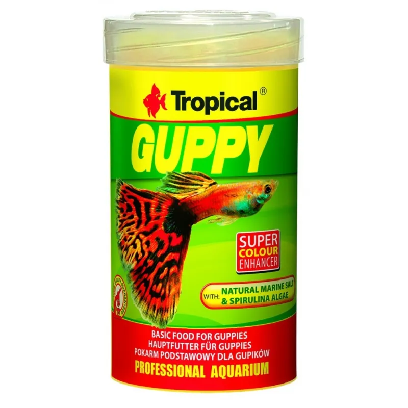 Tropical Guppy pašaras gupijoms ir gyvavedėms | AKVANAMAI