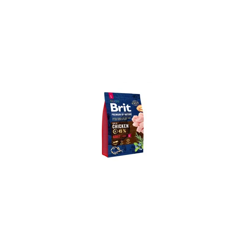 Brit Premium By Nature Adult L sausas pašaras šunims | AKVANAMAI