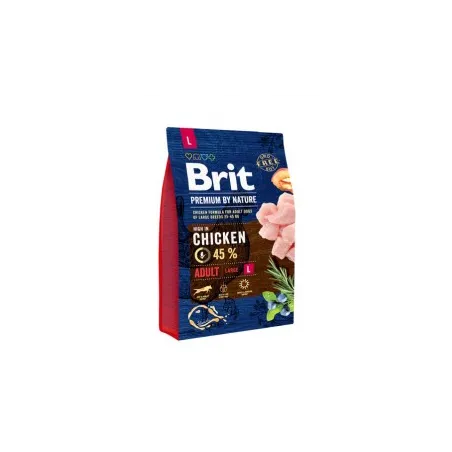 Brit Premium By Nature Adult L sausas pašaras šunims | AKVANAMAI