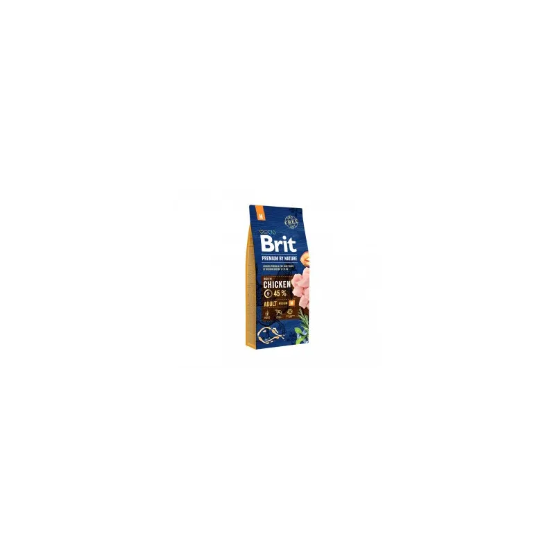 Brit Premium By Nature Adult M sausas pašaras šunims | AKVANAMAI
