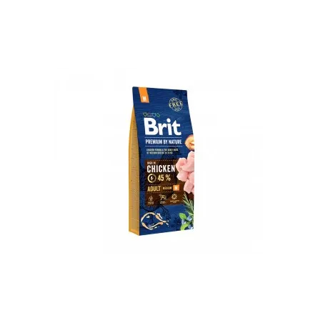 Brit Premium By Nature Adult M sausas pašaras šunims | AKVANAMAI