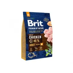 Brit Premium By Nature Adult M sausas pašaras šunims | AKVANAMAI