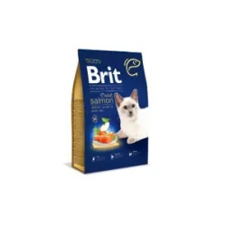 Brit Premium by Nature Cat Adult Salmon sausas | AKVANAMAI