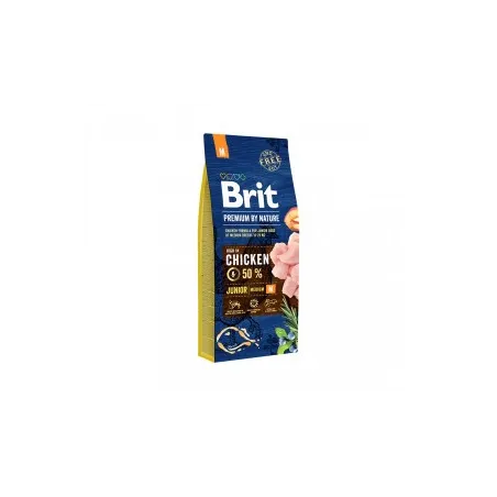 Brit Premium By Nature Junior M sausas pašaras | AKVANAMAI