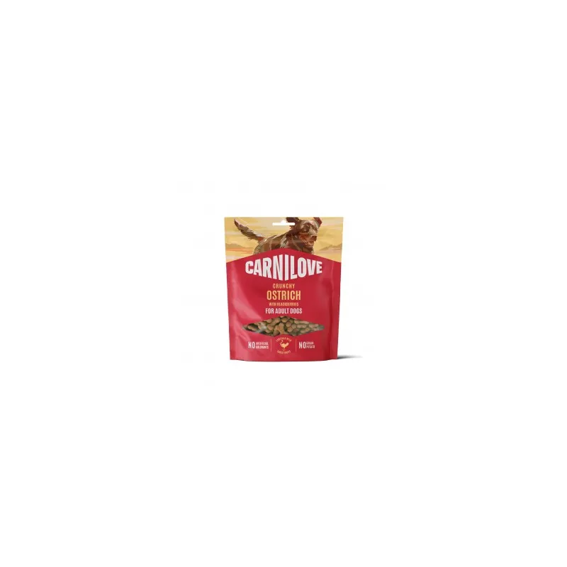 CARNILOVE Crunchy Snack Ostrich with Blackberries | AKVANAMAI