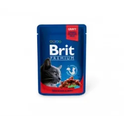 Brit Premium konservuotas pašaras katėms maiš. Beef | AKVANAMAI