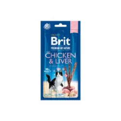 Brit Premium Cat skanėstas Chicken&Liver 3 vnt. | AKVANAMAI