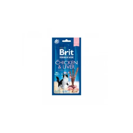 Brit Premium Cat skanėstas Chicken&Liver 3 vnt. | AKVANAMAI