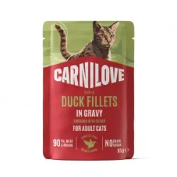 CARNILOVE Gravy rich in Duck enriched with Catnip | AKVANAMAI