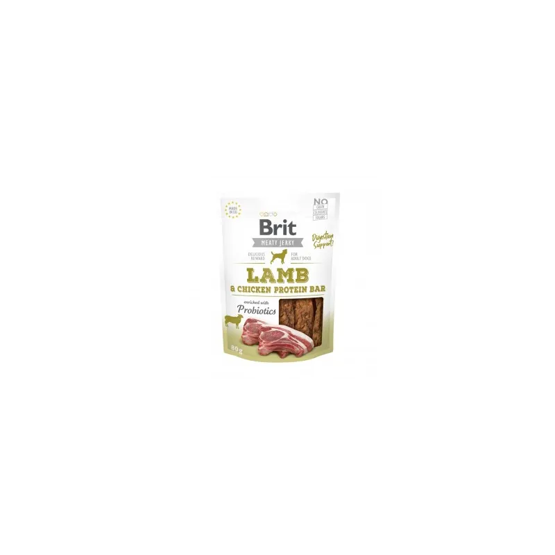 Brit Jerky Lamb Protein Bar skanėstas 80 g | AKVANAMAI