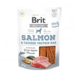 Brit Jerky Salmon Protein Bar skanėstas 80 g | AKVANAMAI