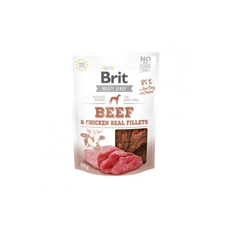 Brit Jerky Beef&Chicken Fillets skanėstas 80 g | AKVANAMAI