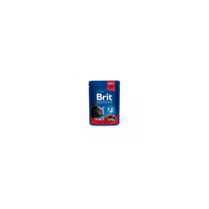 Brit Premium konservuotas pašaras katėms maiš. Beef | AKVANAMAI