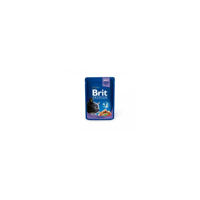 Brit Premium konservuotas pašaras katėms maiš. Cod | AKVANAMAI