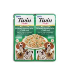Twin Packs Dog skanėstas šunims Chicken Vegetables | AKVANAMAI