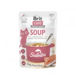 Brit Care Cat Soup Salmon sriuba su lašiša katėms 75g | AKVANAMAI
