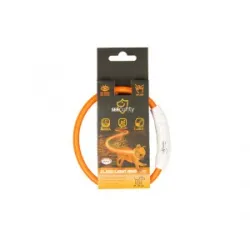 SEEcurity oranžinis šviečiantis antkaklis 35cm