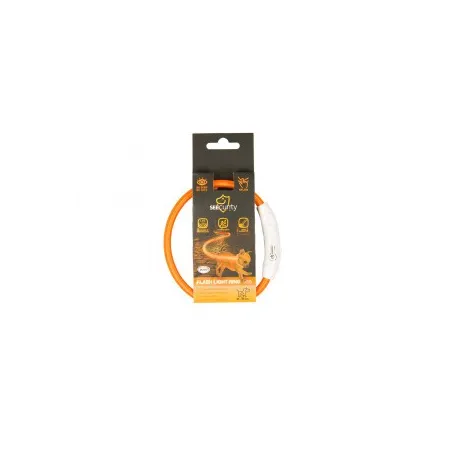 SEEcurity oranžinis šviečiantis antkaklis 35cm