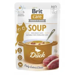 Brit Care Cat Soup Duck sriuba su antiena katėms 75 g | AKVANAMAI