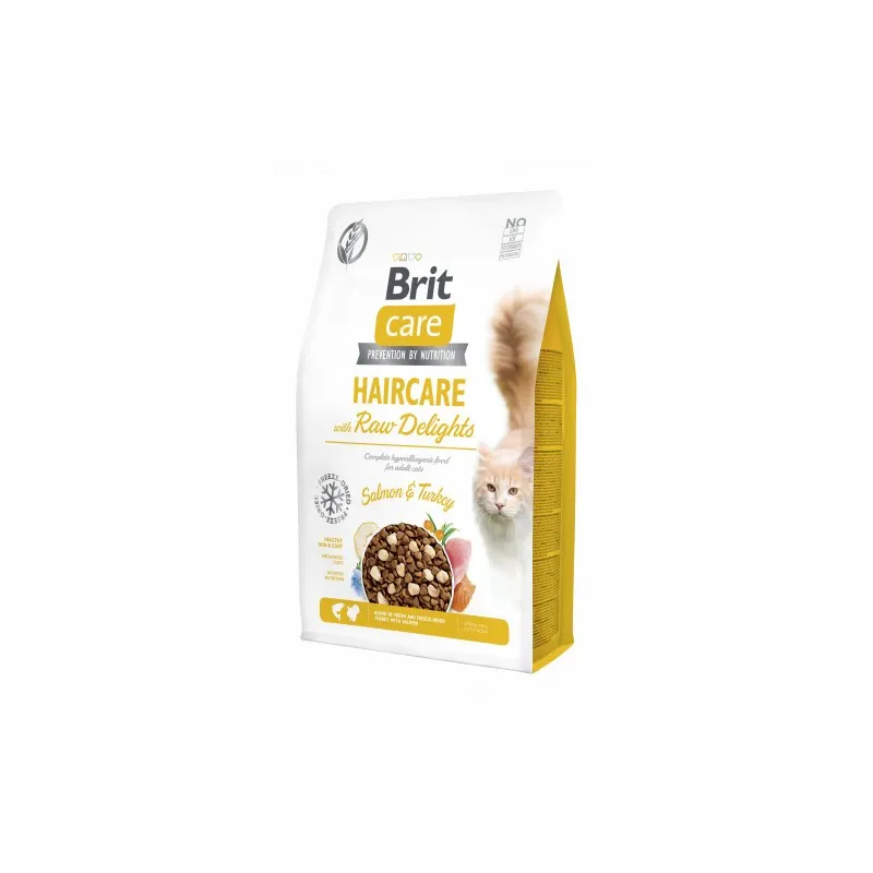 Brit Care Cat Haircare with Raw Delights sausas | AKVANAMAI
