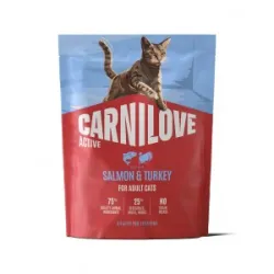 CARNILOVE ACTIVE Cat Salmon & Turkey sausas pašaras | AKVANAMAI