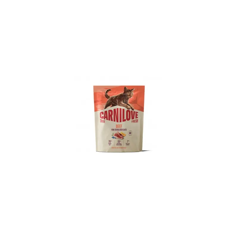 CARNILOVE TRUE FRESH Cat Dry Beef Adult Cat | AKVANAMAI