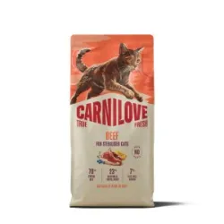 CARNILOVE TRUE FRESH Cat Dry Beef Adult Cat | AKVANAMAI