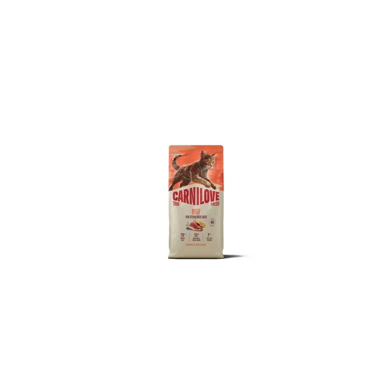 CARNILOVE TRUE FRESH Cat Dry Beef Adult Cat | AKVANAMAI