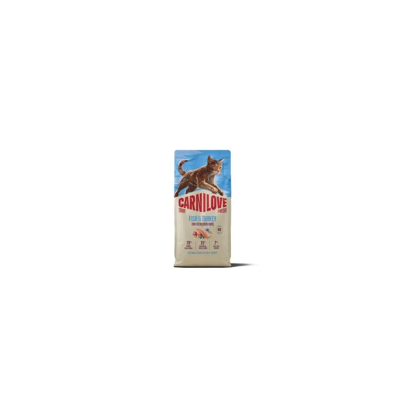 CARNILOVE TRUE FRESH Cat Dry Fish&Turkey Adult Cat | AKVANAMAI