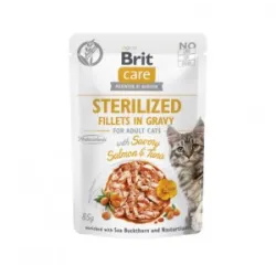Brit Care Cat Sterilized Fillets in Gravy with | AKVANAMAI