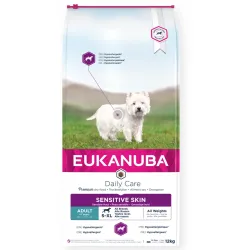 Eukanuba Daily Care Sensitive Skin Adult (žuvis) 12kg | AKVANAMAI