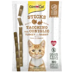 GimCat Sticks begrūdės lazdelės, su kalakutiena ir | AKVANAMAI