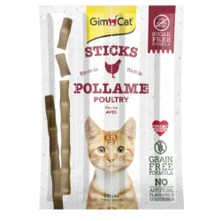 GimCat Sticks begrūdės lazdelės, su paukštiena (4 | AKVANAMAI